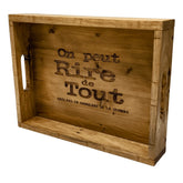 Plateau en bois surcyclé